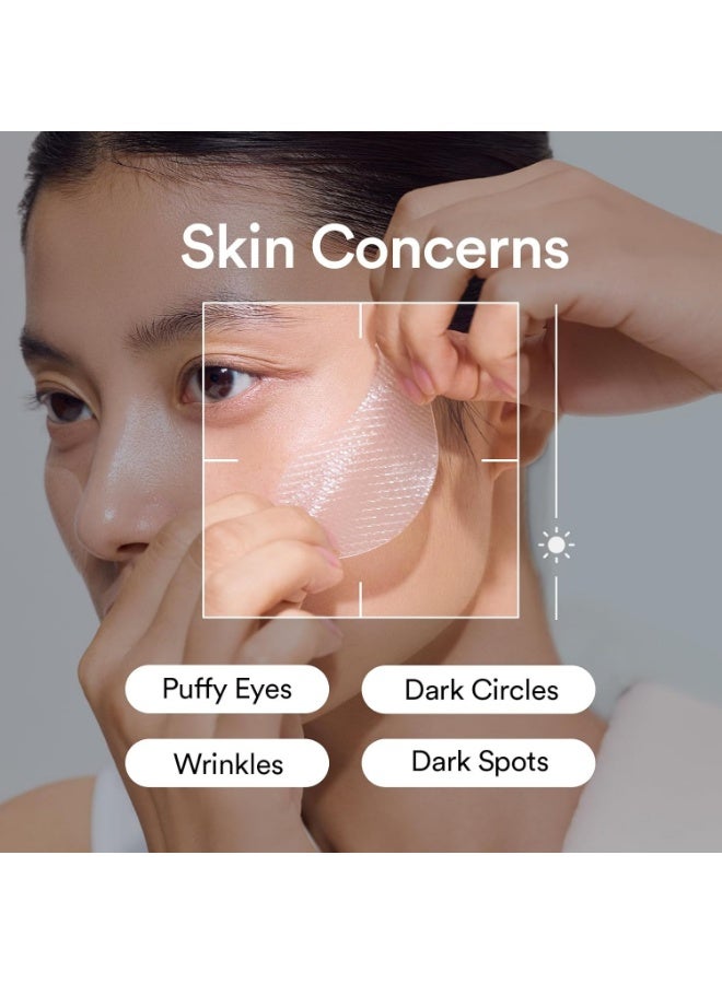 ابيب لصقات العين بالكولاجين من روز جيريشو 90غ/60 حبة (30 زوج) ، لصقات تحت العين الكورية للعيون المنتفخة والهالات السوداء، مضادة للتجاعيد، كولاجين - Image 2